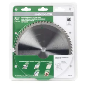 998864m Metabo Hpt 754005016008 60-teeth Tungsten Carbide Tipped 8-1/2 Inch Tcg 5/8 Arbor F