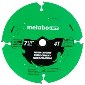 Metabo Hpt 754005016534 Circular Saw Fiber Blade 7-1/4-inch 4-tooth Industrial High Performance Tu