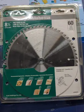 Metabo Hpt 998862m 8-1/2 In Carbide Fine Finish Circular Saw Blade 60t