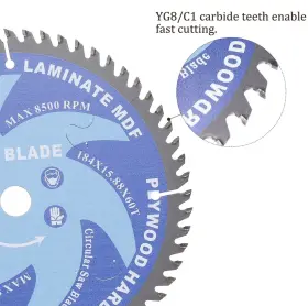Metallixity 767153776366 7.25 Inch Metal Cutting Circular Saw Blade 5/8 Arbor 24t 6500rpm With Washer