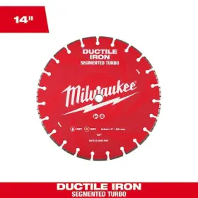 Milwaukee 045242217038 14 Inch 23-tooth Segmented Ductile Iron Diamond Circular Saw Blade