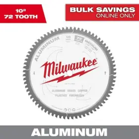 Milwaukee 045242569120 10 Inch X 72 Carbide Teeth Aluminum Cutting Circular Saw Blade