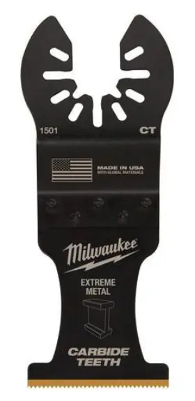 49-25-1501 Milwaukee 045242571093 1-3/8 Titanium Carbide Teeth Metal Blade