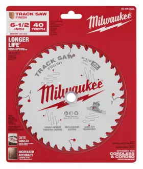 48-40-0625 Milwaukee 045242601592 6-1/2 40t Finish Track Saw Blade