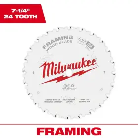 Milwaukee 313028460467 7-1/4 Inch X 24-tooth Framing Circular Saw Blades 4-pack