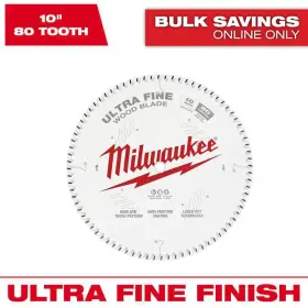 Milwaukee 313033086072 10 Inch X 80-tooth Ultra Fine Finish Circular Saw Blade