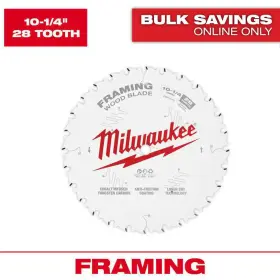 Milwaukee 313040283266 10-1/4 Inch X 28-tooth Framing Circular Saw Blade
