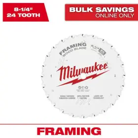Milwaukee 313050296270 8-1/4 Inch X 24-tooth Framing Circular Saw Blade