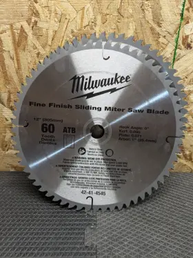 42-41-4545 Milwaukee 12 Inch 60t Fine Finish Slide Saw Blade