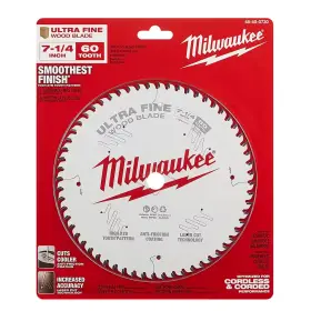 Milwaukee 445004576558 7-1/4 Inch X 60-tooth Carbide Ultra Fine Finish Circular Saw Blade
