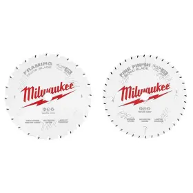 Milwaukee 445012355312 6-1/2 Inch Fine Finish Circular Saw Blade 2-pack