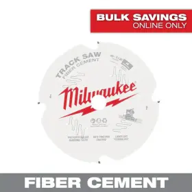 Milwaukee 445030356384 6 1 2 In X 4 Tooth Carbide Fiber Cement Track Saw Blade Pack 48 40