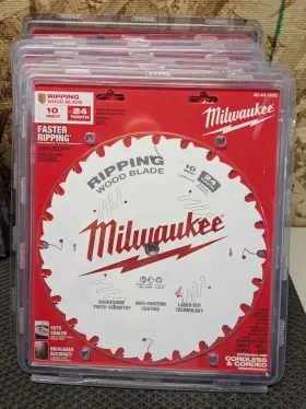 48-40-1020 Milwaukee 10 Inch 24t Ripping Circular Saw Blade New