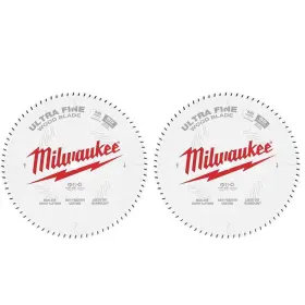 48-40-1032-48-40-1032 Milwaukee Circular Saw Bladeultra Fine 10 Inch X 80-tooth Carbide Silver 2-pack