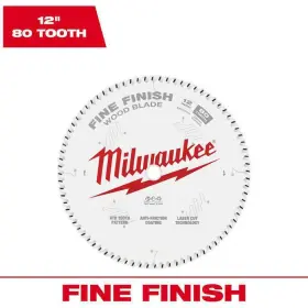 48-40-1224 Milwaukee Circular Saw Blade 12 Inch X 80-tooth Fine Finish Carbide For Wood Cut