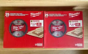 48-40-1720 Milwaukee 7-1/4 Inch 24t Framing Circular Saw Blade Contractor Pack -25pk