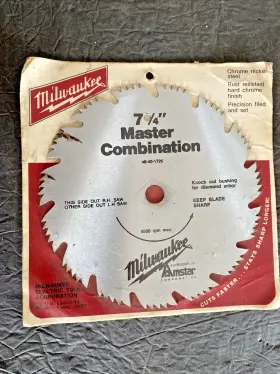 48-40-1725 Milwaukee Master Combination Circular Saw Blade 7 1/4 Inch Usa