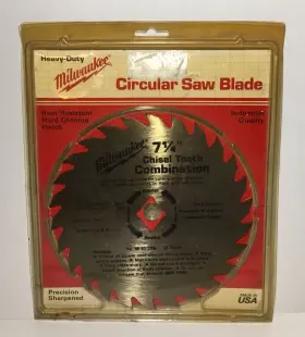 48-40-1755 Milwaukee Heavy Duty Circular Saw Blade 7 1/4 Chisel Tooth Combination 26 Teeth