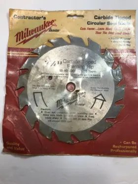 48-40-4000 Milwaukee Carbide Circular Saw Blade 7 1/4 Inch 16t Framing -rip