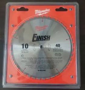 48-40-4162 Milwaukee 10 Inch X 40t Ferrous Circular Saw Finish Blade Carbide New