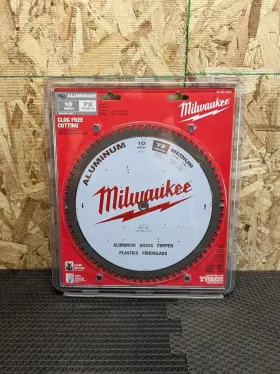 48-40-4360 Milwaukee 10 Inch Aluminum Metal Cutting Carbide Circular Saw Blade 72t