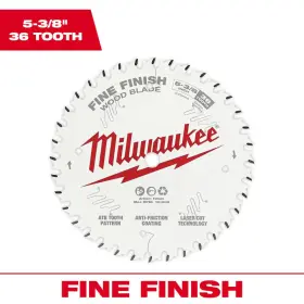 Milwaukee 705353360602 Circular Saw Blade 5 3/8 Inch 36 Tooth Wood Cutting Silver Power Tool