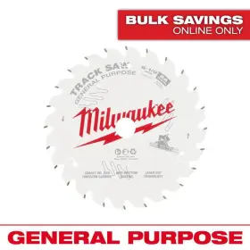 Milwaukee 711181340631 6-1/2 Inch X 24-tooth Carbide General Purpose Track Saw Blade 1-pack