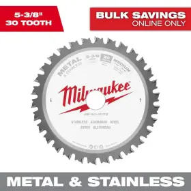 Milwaukee 711181605983 5-3/8 Inch X 30 Teeth Metal And Stainless Cutting Circular Saw Blade
