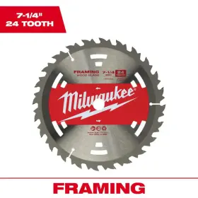 Milwaukee 711181971194 7-1/4 Inch X 24-tooth Wood Cutting Framer Circular Saw Blade