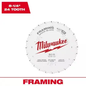 Milwaukee 726084744868 8-1/4 Inch X 24-tooth Framing Circular Saw Blade Best