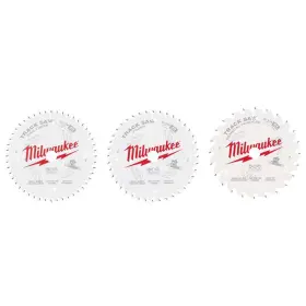 Milwaukee 744759279330 6-1/2 Inch Assorted Carbide Track Saw Blades 3-piece