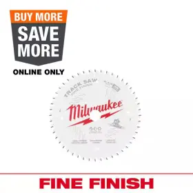 Milwaukee 744759521842 6 1 2 In X 48 Tooth Fine Finish Track Saw Blade Pack 40