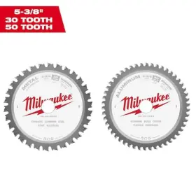 Milwaukee 886111111145 5-3/8 Inch X 30 Teeth Ferrous And 50 Saw Blade 2-pack
