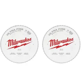 Milwaukee 888234593860 12 Inch X 100-tooth Carbide Ultra Fine Finish Circular Saw Blade 2-pack