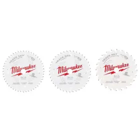 Milwaukee 888234620702 6-1/2 Inch Assorted Carbide Track Saw Blades Anti-friction Coat 3-piece