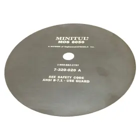 7-320-020a Minitul Non-reinforced Rubber Abrasive Blade 7in 22mm Arbor