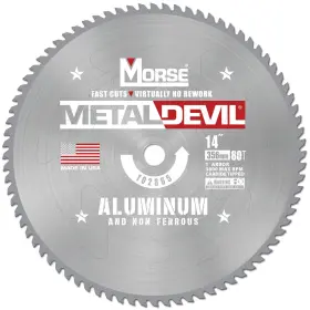 Csm1480fnfc Mk Morse 050326102865 Metal Devil Circular Saw Blade Carbide Tipped Aluminum C