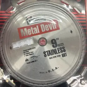Morse 050326100403 Metal Devil Saw Blade