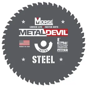 Csm848fsc Morse 050326102704 Metal Devil Circular Saw Blade Carbide Tipped Steel Cutting 8 I