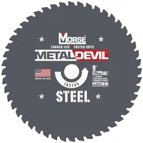 Csm948fsc Morse 050326102735 Metal Devil Circular Saw Blade Carbide Tipped Steel Cutting 9 I