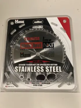 Csm850nssc Morse 8 Inch 50 Teeth Carbide Tipped Steel Saw Blade