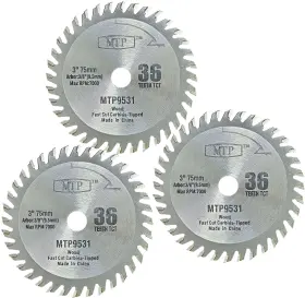 Mtp 756681043248 3 Inch Wood Plastic Tct 3/8 9.5mm Arbor Cutting Blade For Ryobi Milwaukee Dewalt