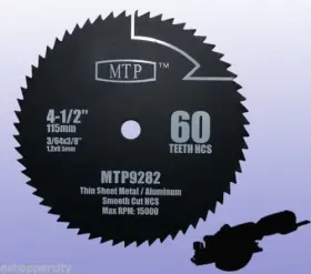 Rk3441k Mtp 756681671656 Hcs 60t 4-1/2 Inch 4.5 Metal Plastic Circular Saw Blade For Rockwell