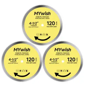 Sf-mycsb-a0003 Mywish 4-1/2 Inch 120-tooth Fine-finish Circular Saw Blade With 3/8 Arbor For Smooth