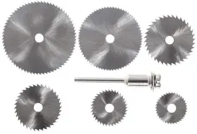 Nacx 414731121767 Circular Saw Disc Set Hss Discs Wheel Cutting Blades With 1/8 Inch Shank Man