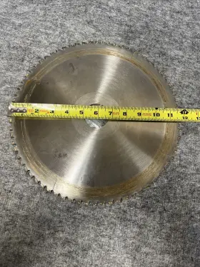 28432-90 Nap Tools 12 Inch Dia. 1-3/4 Bore 72 Tooth Carbide Tipped Circular Saw Blade Used