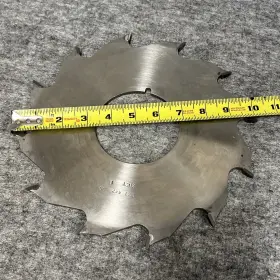 44200 Naptools Nap Tools 10 Inch Dia. 3-1/2 Bore 12 Tooth Carbide Tipped Cove Saw Blade New