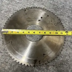 44843-95 Naptools Nap Tools 12 Inch Dia. 3-1/2 Bore 72 Tooth Varbide Tipped Circular Saw Blade Used