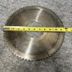 44845-95 Naptools Nap Tools 12 Inch Dia. 3-1/2 Bore 72 Tooth Carbide Tipped Circular Saw Blade Used