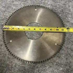 C-1342-9 Naptools 12 Inch Dia. 3-1/2 Bore 96 Tooth Cardide Tipped Circular Saw Blade Used